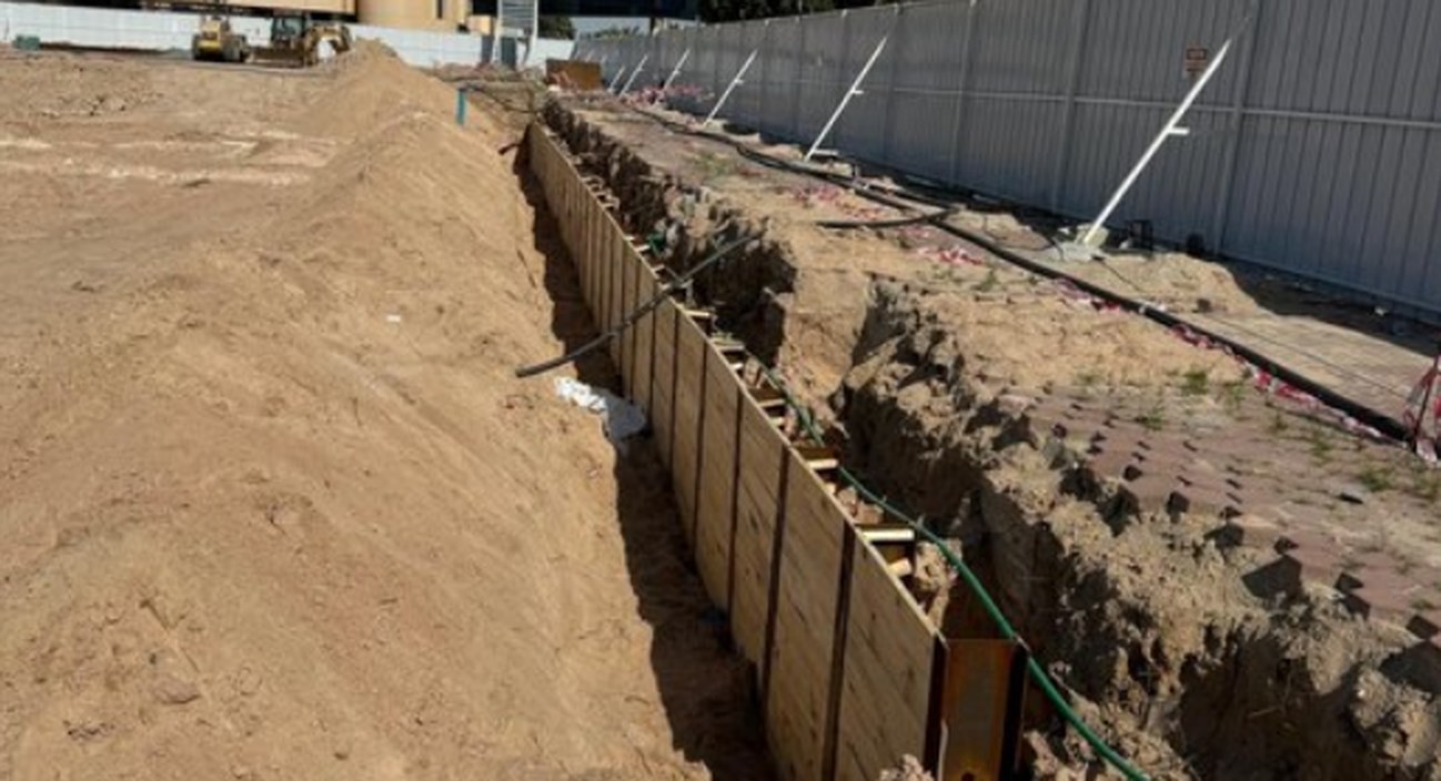 Linear Shoring Trench