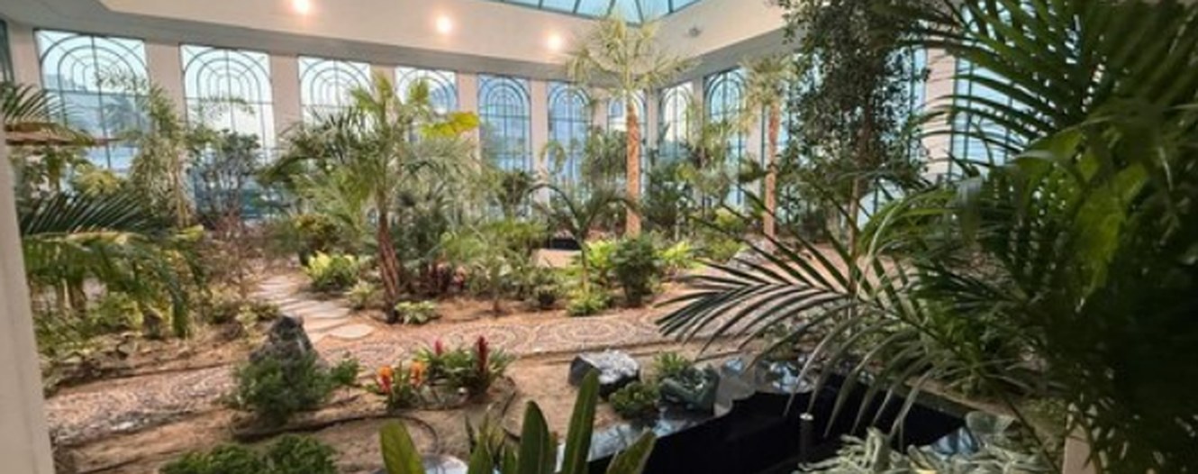 Planting and Glass Roof